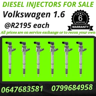 Volkswagen 1.6 Diesel Injectors For Sale We Recon And Sell On Exchange