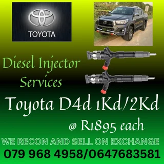 Toyota D4d 1kd/2kd Diesel Injectors For Sale Free Copper Washers