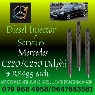 Mercedes C220/c270 Delphi Diesel Injectors For Sale 6 Months Warranty