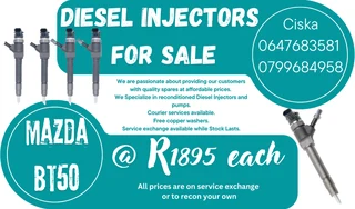 Mazda Bt50 Diesel Injectors For Sale Free Copper Washers