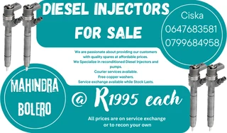 Mahindra Bolero Diesel Injectors For Sale With Warranty