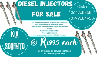 Kia Sorento Diesel Injectors For Sale We Recon And Sell On Exchange