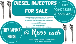 Chev Captiva Bosch Diesel Injectors For Sale Free Copper Washers