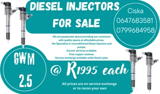 Gwm 2.5 Diesel Injectors For Sale Free Copper Washers