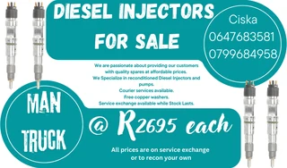 Man Truck Diesel Injectors For Sale Washers Included