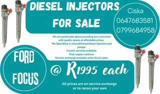 Ford Focus Diesel Injectors For Sale 6 Months Warranty