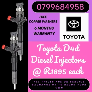 Toyota D4d Diesel Injectors For Sale 6 Months Warranty