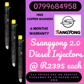 Ssangyong 2.0 Diesel Injectors For Sale With Warranty