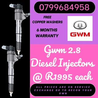 Gwm 2.8 Diesel Injectors For Sale Free Copper Washers