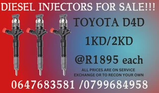 Toyota D4d 1kd/2kd Diesel Injectors For Sale With Warranty