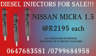 Nissan Micra 1.5 Diesel Injectors For Sale We Recon And Sell On Exchange