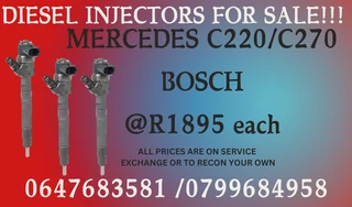 Mercedes C220/c270 Bosch Diesel Injectors For Sale With Warranty