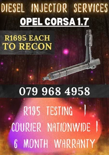 Opel Corsa 1.7 Diesel Injectors Recon Services