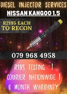 Nissan Kangoo 1.5 Diesel Injectors Recon Services