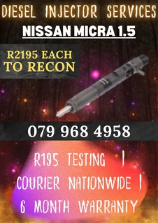 Nissan Micra 1.5 Diesel Injectors Recon Services