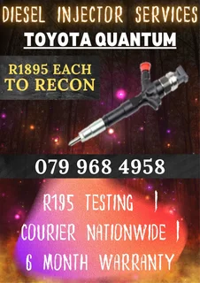 Toyota Quantum Diesel Injectors Recon Services