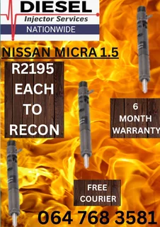 Nissan Micra 1.5 Diesel Injectors Recon Services