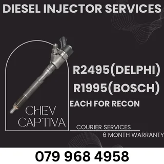 DIESEL INJECTOR SERVICES SOLD ON EXCHANGE OR RECON YOUR OWN WITH A 6 MONTH WARRANTY.
