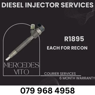 DIESEL INJECTORS SERVICES. WE SELL ON EXCHANG OR RECON YOUR OWN WITH A 6 MONTH WARRANTY.