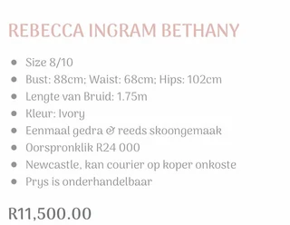 Wedding Dress Rebecca Ingram Bethany