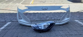 HYUNDAI I10 GRAND HEADLIGHT AND BUMPER