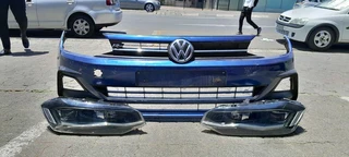 VW POLO 8 R-LINE HEADLIGHT AND BUMPER