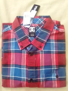 Dc long sleeve check hemp men