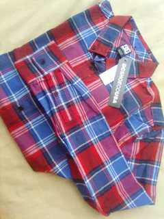 Dc long sleeve check hemp men