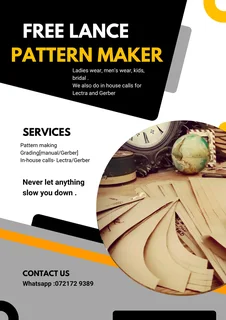 Freelance Pattern Maker Available