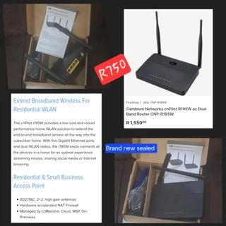 Cambium Networks cnPilot R195W ac Dual Band Router CNP-R195W