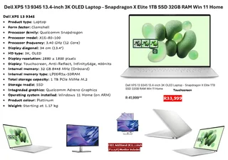 Brand New Sealed Dell XPS 13 9345 13.4-inch 3K OLED Laptop - Snapdragon X Elite 1TB SSD 32GB RAM Win