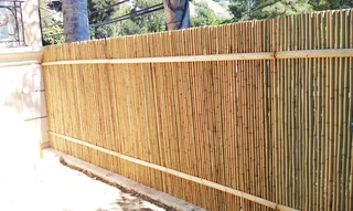 Picket fencing and bamboo fencing