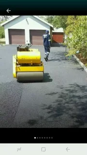 Tar roadways and backyards