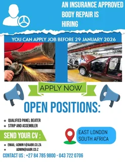 Auto body hiring qualified panel beater + strip and assembler