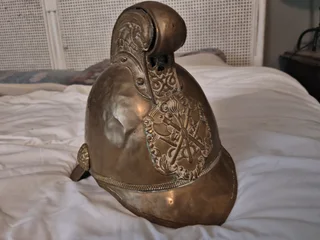 Antique 19th Century Brass Fire Helmet – Rare Collector’s Item