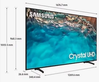 Black Samsung 75 inch smart TV 189cm