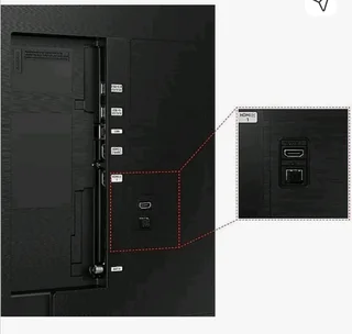 Black Samsung 75 inch smart TV 189cm