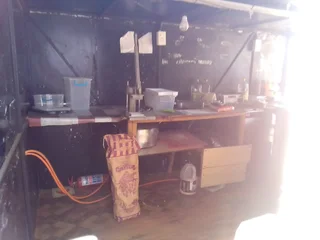 Fully equipped caravan kitchen