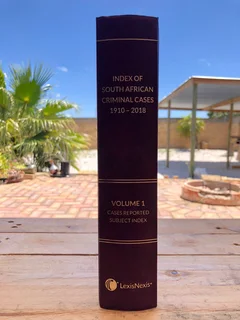 Index of South African Criminal Cases 1910-2018
