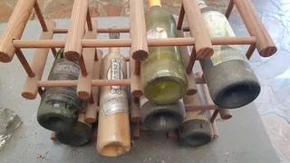 Wine bottles old x 8