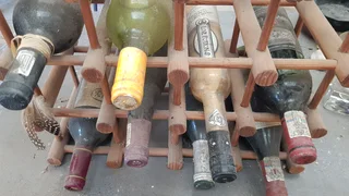 Wine bottles old x 8