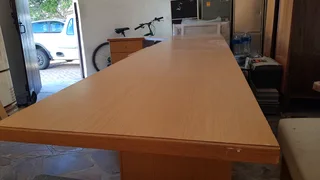 Office desk with drawers and cupboards