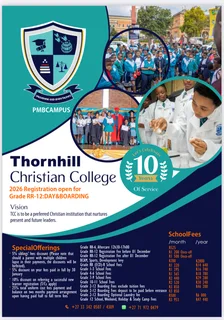 Day and boarding school spaces available for 2026 in Pieterm