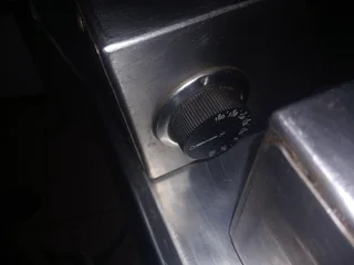 Big industrial fryer machine