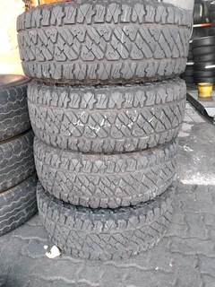 A clean set of 265 60 18 tyres with 95% treads available for sale in