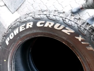 A clean set of 265 60 18 tyres with 95% treads available for sale in