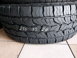 1x 275 55 20 Dunlop Grandtrek tyre with 95% treads available for sale