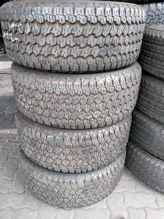 A clean set of 255 55 18 Goodyear wrangler tyres with 98% treads available for sale