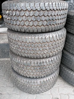 A clean set of 255 55 18 Goodyear wrangler tyres with 98% treads available for sale