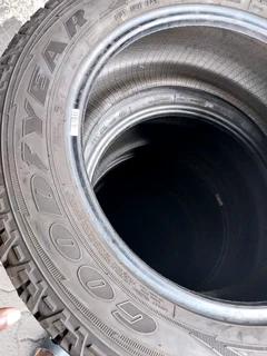 A clean set of 255 55 18 Goodyear wrangler tyres with 98% treads available for sale